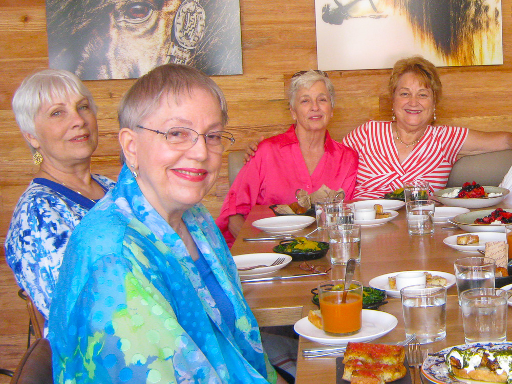 CG Presby.W.F. Pat Kilgard '56, Pat Sandberg '57, Linda McElhiney '59, Janet Kilgard '58, Charlene Altschul '58, Rosemary Lee '56, Libby Lee '61, Maxine Master '61