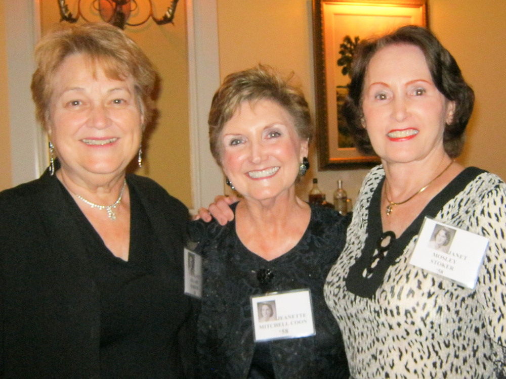 Janet Kilgard, Jeanette Mitchell, Janet Mosely--class of '58