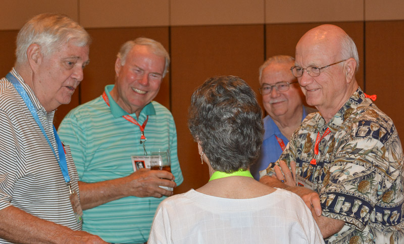 Friday, Steve McDonald - Don Gentry - Ward Cox and Tony Clinger reacting to Susan Watson